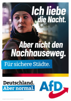 AfD Straßenplakat Bundestagswahl 2021, Quelle: AfD