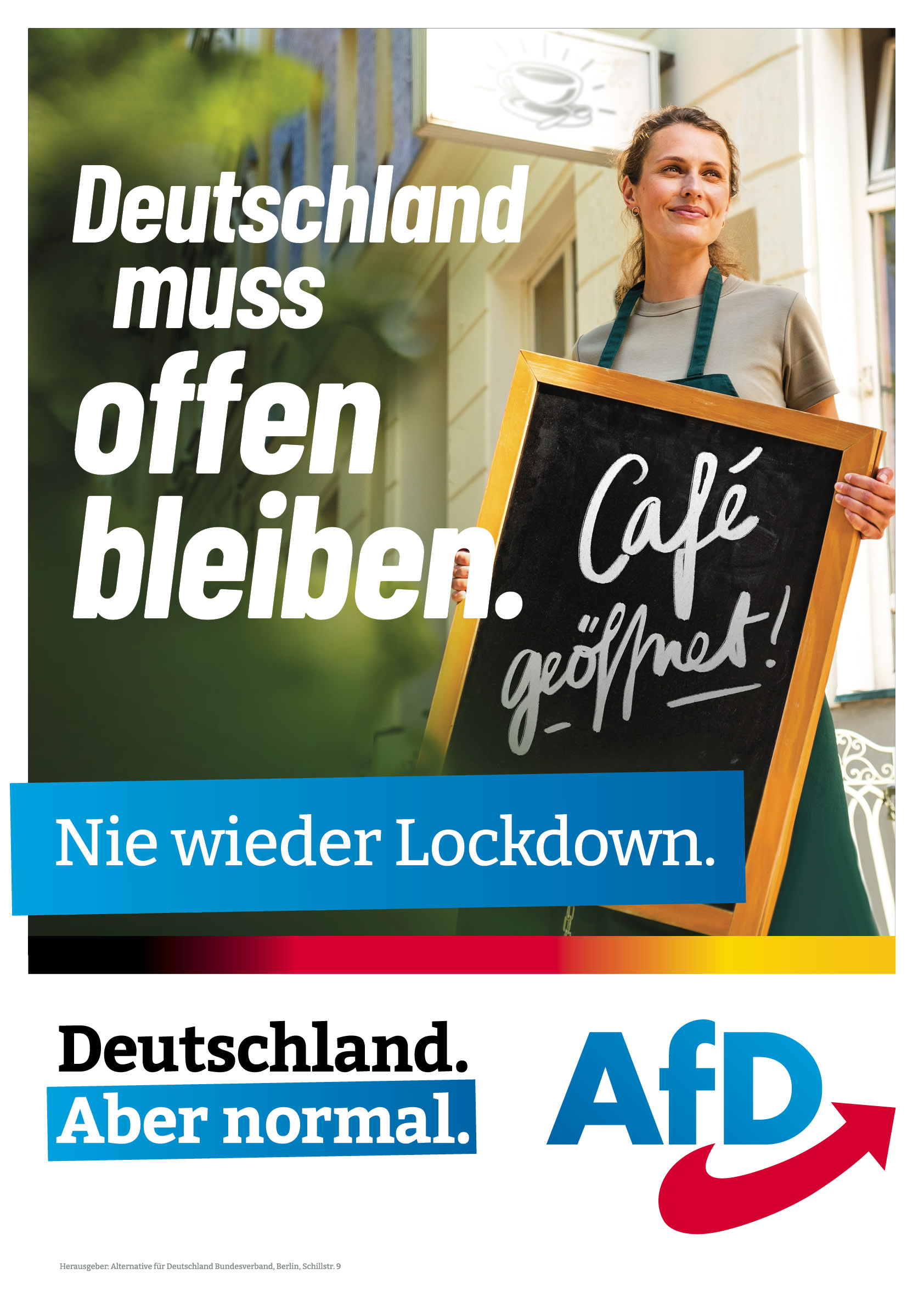 AfD Straßenplakat Bundestagswahl 2021, Quelle: AfD