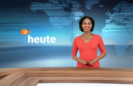 ZDF-Nachrichtenstudio im neuen Design – Jana Pareigis