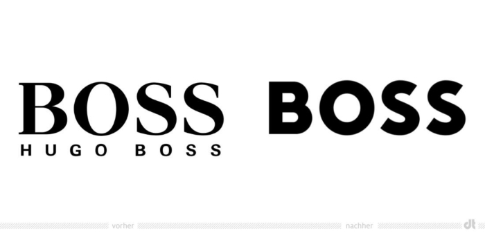 Boss Logo – vorher und nachher