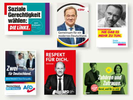 Bundestagswahl 2021 Wahlplakatkampagnen