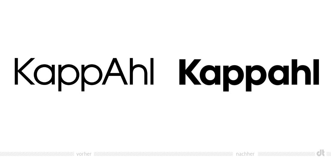 Kappahl Logo – vorher und nachher