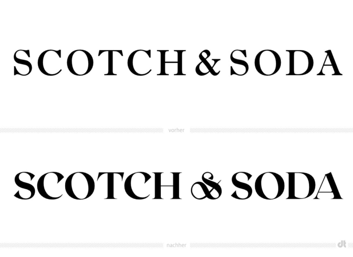 Scotch & Soda – Logo vorher und nachher