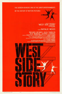 West Side Story (1961) Filmposter – entworfen von Joe Caroff