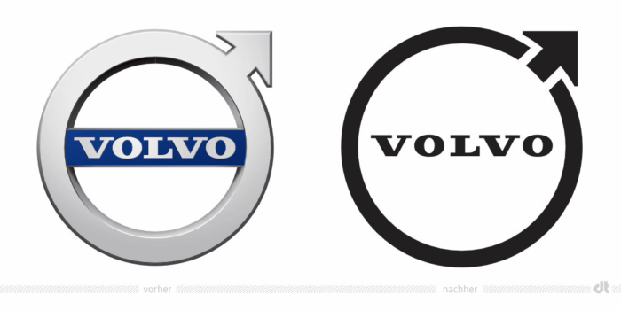 Volvo Brand Logo – vorher und nachher