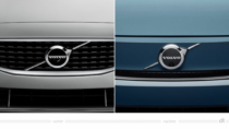 Volvo Brand Logo am Fahrzeug – vorher und nachher