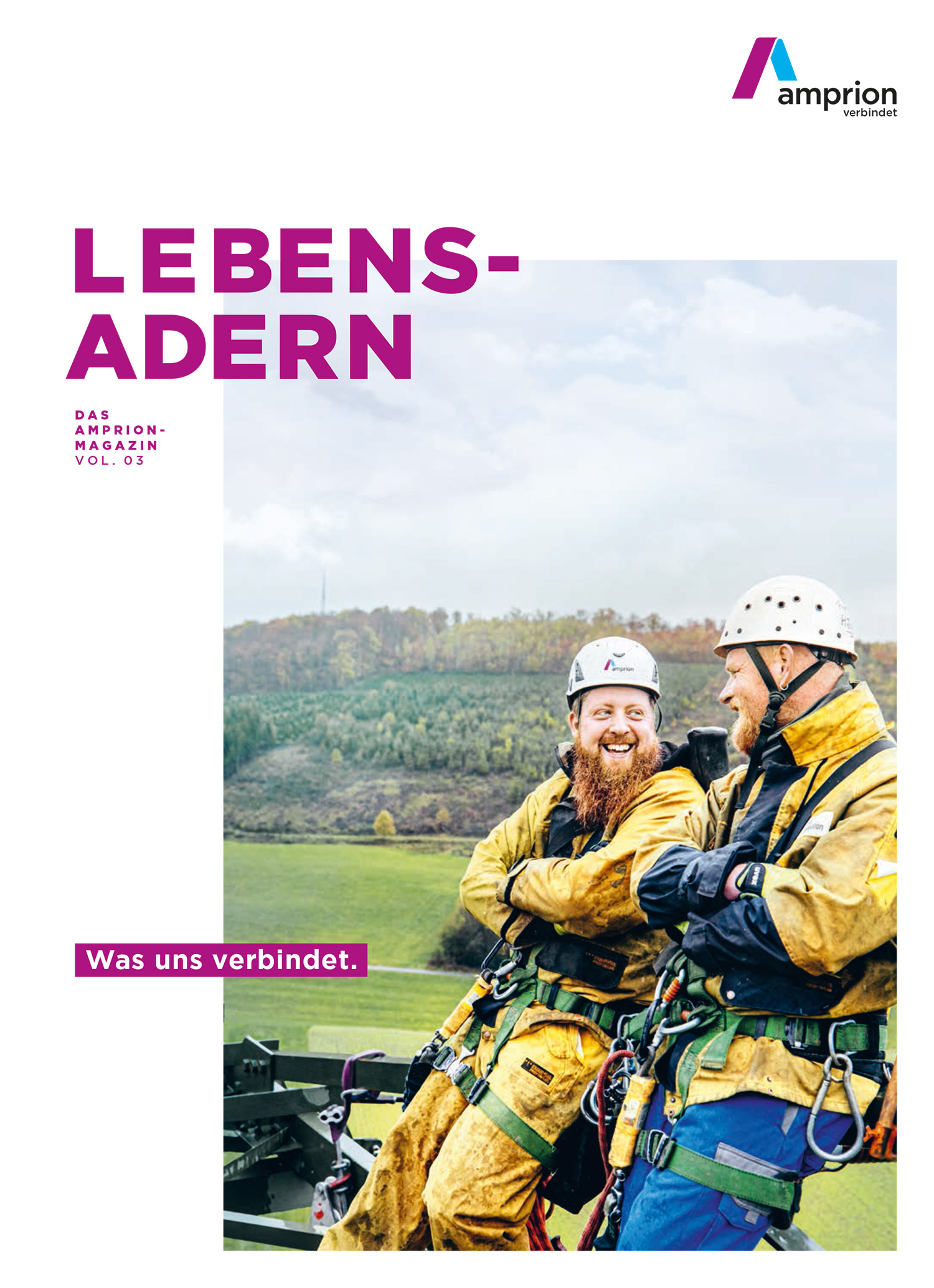 Amprion Geschäftsbericht 2019 Magazin Cover, Quelle: Amprion