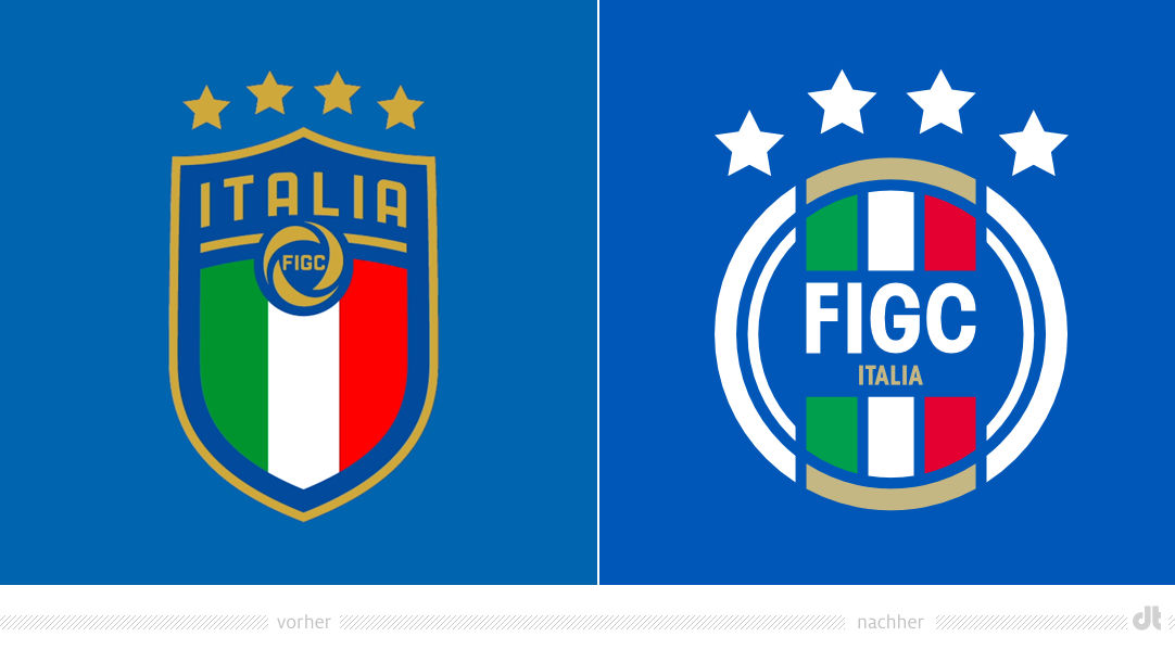 FIGC Logo – vorher und nachher