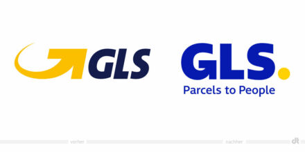 GLS Logo – vorher und nachher