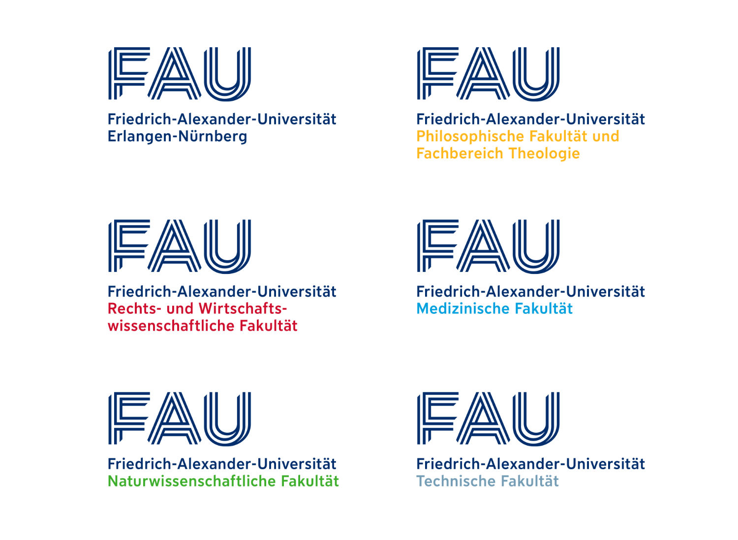 Friedrich-Alexander-Universität Erlangen-Nürnberg Logos