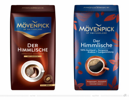 Mövenpick Kaffee Der Himmlische – vorher und nachher