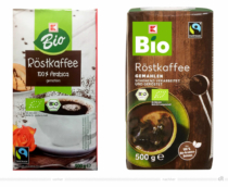 K-Bio Röstkaffee – vorher und nachher