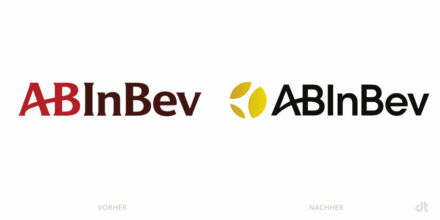 AB InBev Logo – vorher und nachher – vorher und nachher