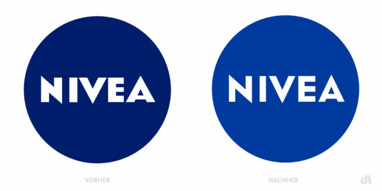 Nivea Logo – vorher und nachher