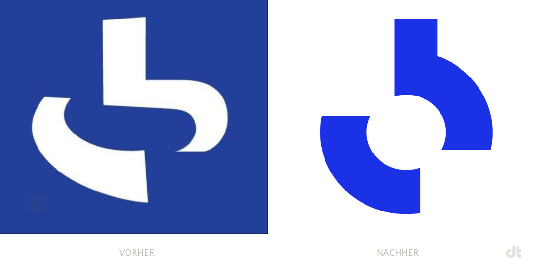 Radio France Logo Bildmarke – vorher und nachher
