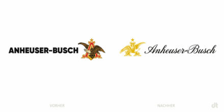 Anheuser-Busch Logo – vorher und nachher