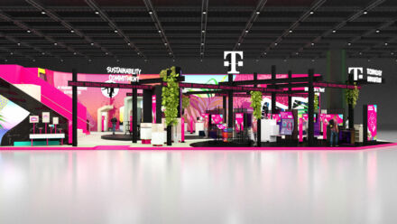 Telekom Branding Messestand