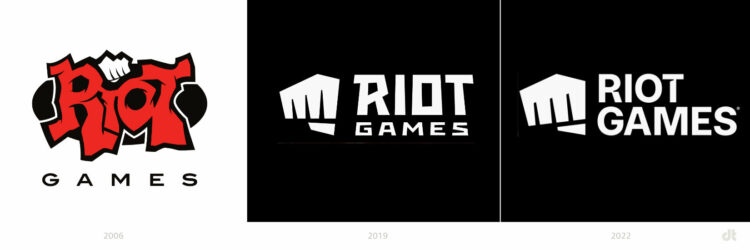 Riot Games Logo – vorher und nachher