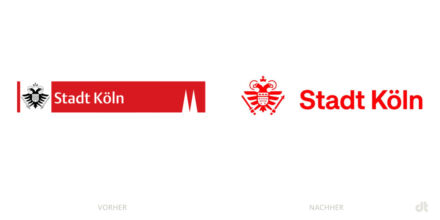 Stadt Köln Logo – vorher und nachher