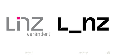Linz Logo – vorher und nachher