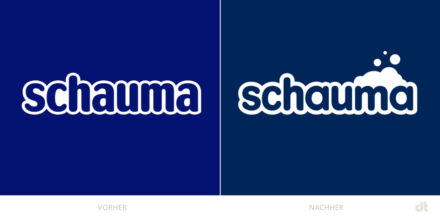 Schauma Logo – vorher und nachher