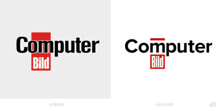 Computer Bild Logo – vorher und nachher