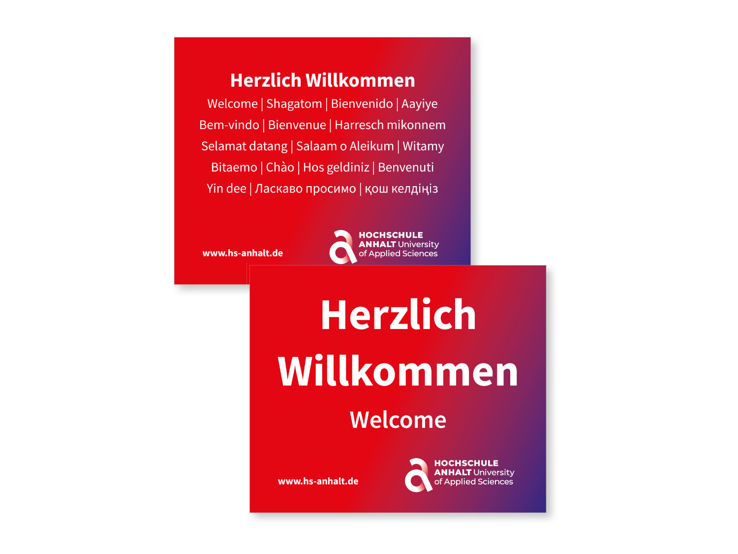 Hochschule Anhalt – Corporate Design Banner (Print)