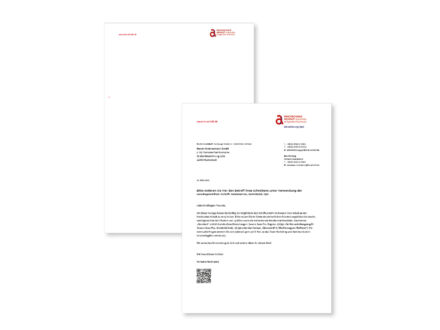 Hochschule Anhalt – Corporate Design, Briefpapier