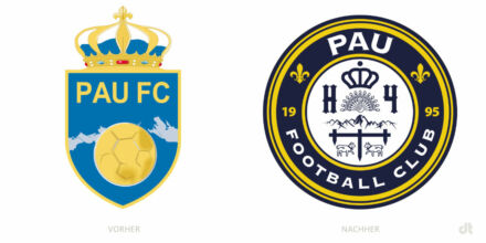 Pau FC Logo – vorher und nachher