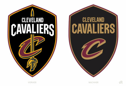 Cleveland Cavaliers Logo – vorher und nachher