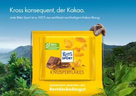 Ritter Sport Crunchy Flakes Print Ad