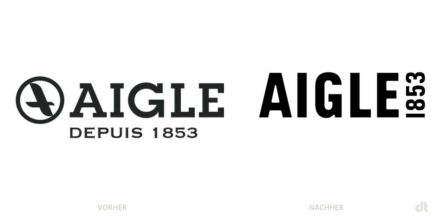 Aigle Logo – vorher und nachher