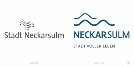 Neckarsulm Logo – vorher und nachher