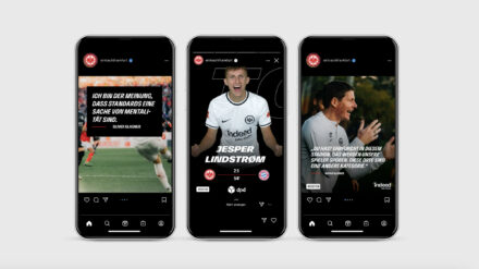 Eintracht Frankfurt Branding – mobile, Quelle: Sherpa Design