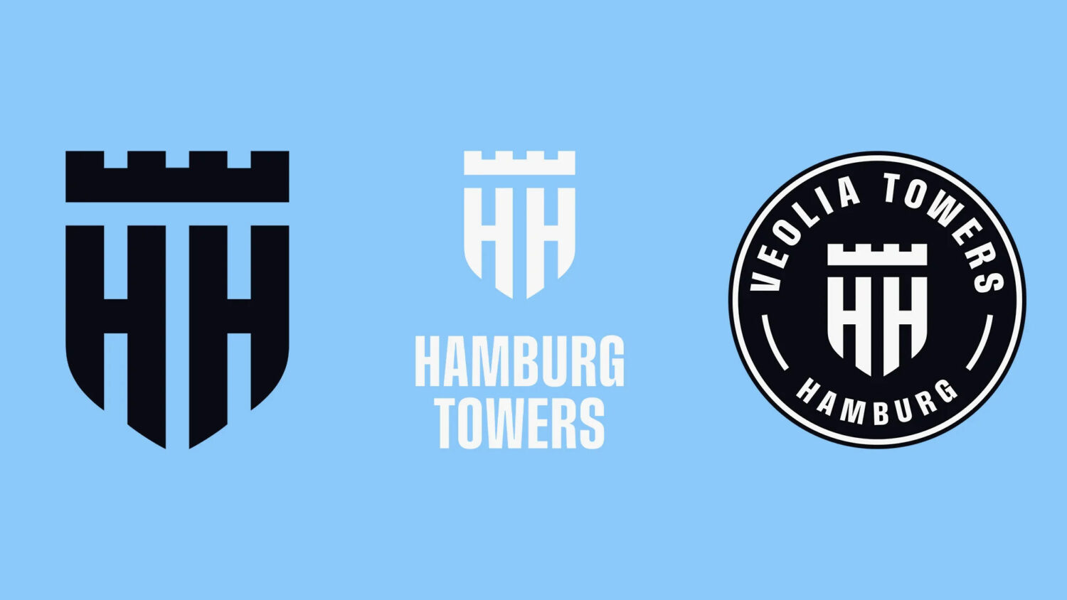 Hamburg Towers Logovarianten, Quelle: Veolia Towers Hamburg