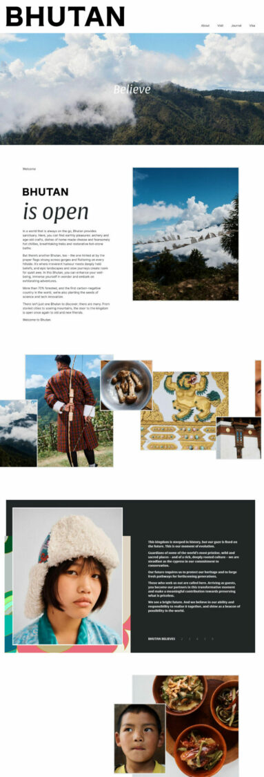 Bhutan Travel Website, Quelle: https://bhutan.travel/