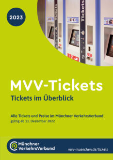 MVV Tickets Flyer, Quelle: Münchner Verkehrsgesellschaft