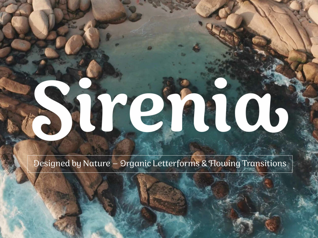 Sirenia Font – Designed by Nature, Quelle: Floodfonts, Foto(c)TarynElliott