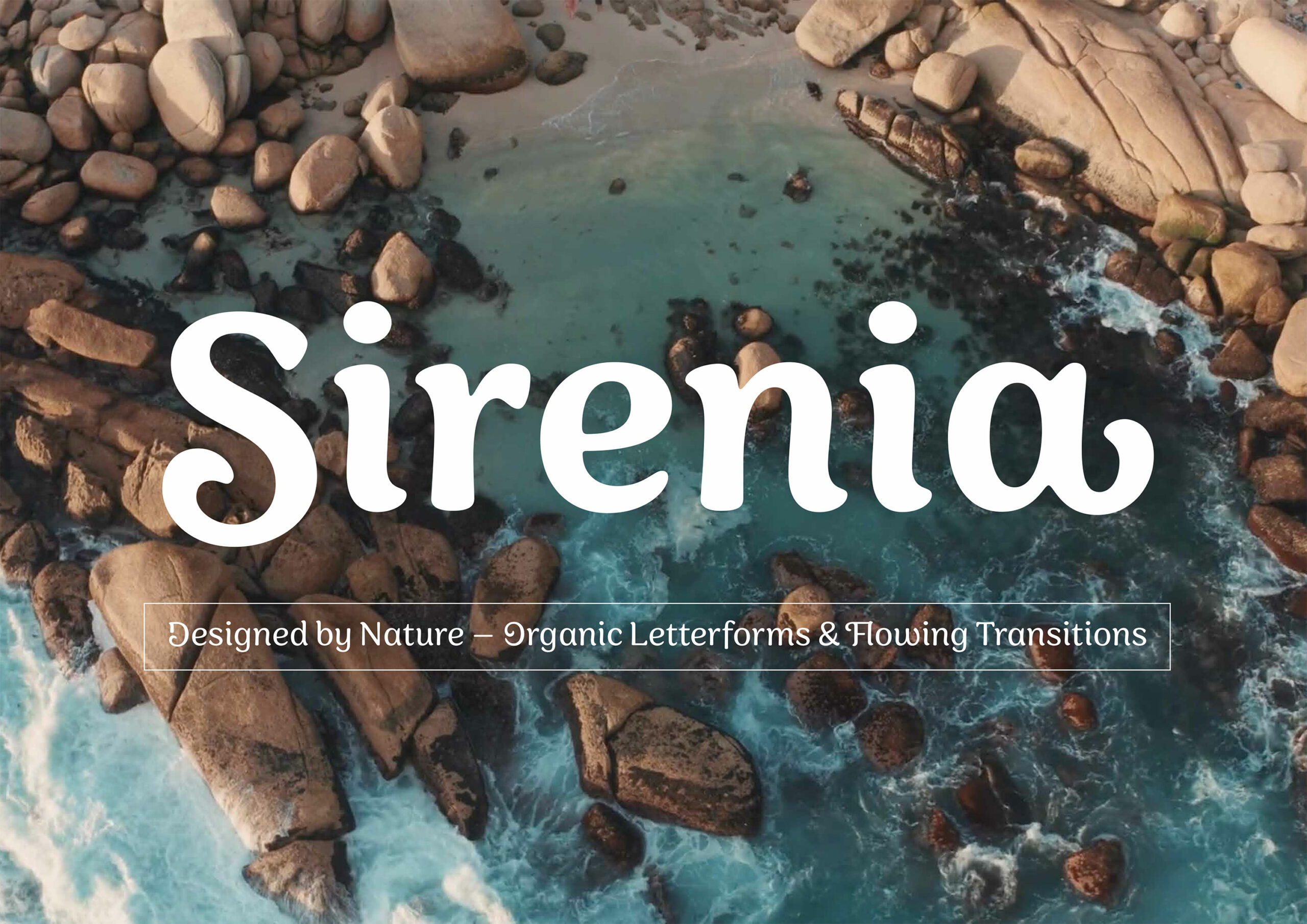 Sirenia Font – Designed by Nature, Quelle: Floodfonts, Foto(c)TarynElliott