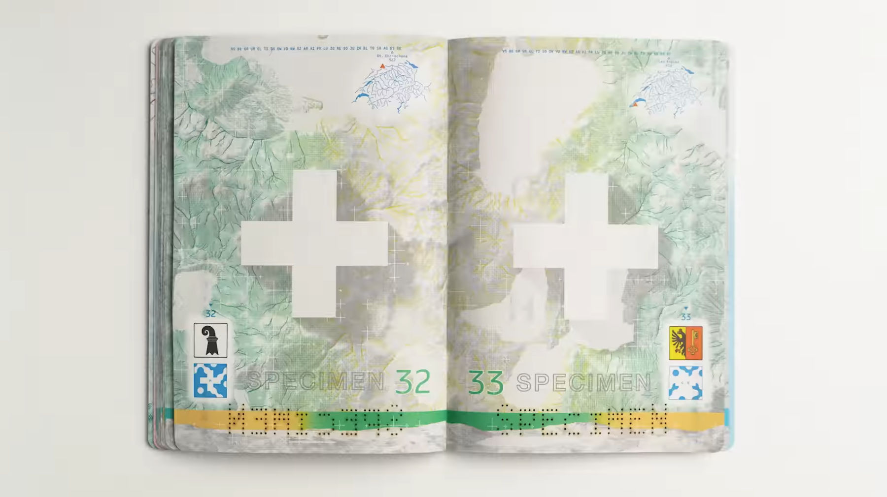 Schweizer Pass - neues Design (ab 2022), Quelle: Schweizer Bundesamt für Polizei (Fedpol)
