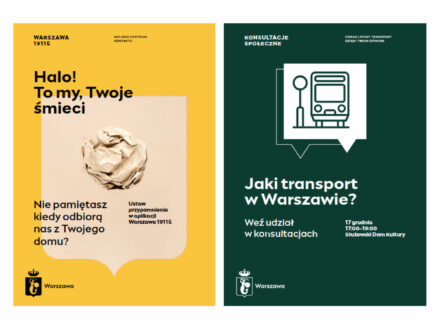 Warschau Corporate Design Anwendungsbeispiel, Quelle: Stadtverwaltung Warschau