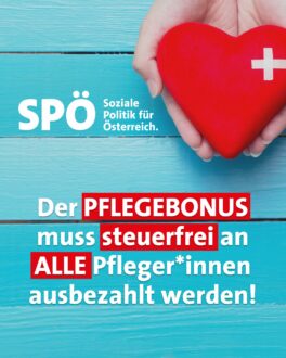 SPÖ Banner, Source: SPÖ/Facebook