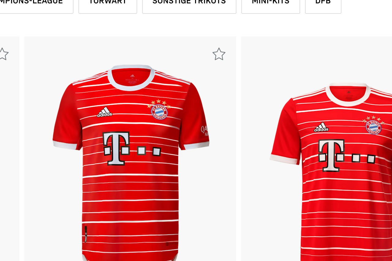 FC Bayern Shop Trikots Saison 2022/2023, Quelle: FC Bayern