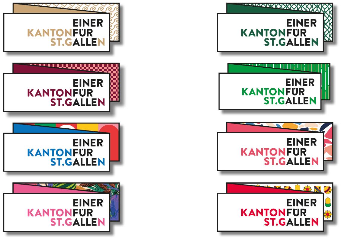 Marke „Kanton St.Gallen - einer für alle“ Logo, Quelle: Kanton St.Gallen