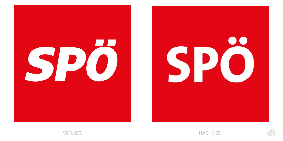 SPÖ Profilbild – vorher und nachher, Bildquelle: SPÖ/Facebook, Bildmontage: dt