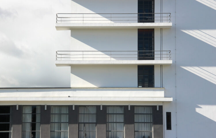 Bauhaus Dessau – Balkon/Kantine Prellerhaus, Foto: Schaffrinna