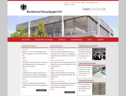Bundesverfassungsgericht Website (Screenshot)