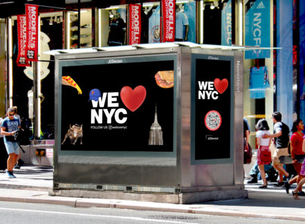 WE LOVE NYC – Bus Shelters-Mets, Quelle: New York City Partnership Foundation