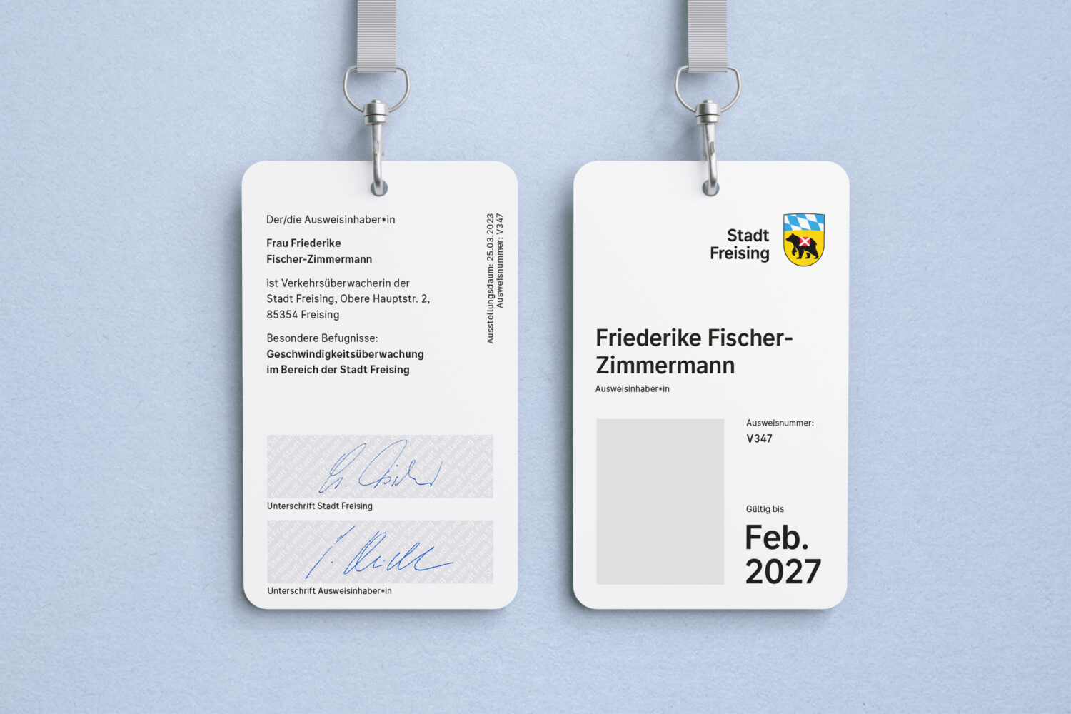 Stadt Freising Corporate Design – Dienstausweis