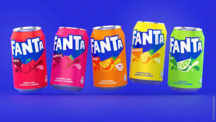 Fanta Rebranding Visual Cans